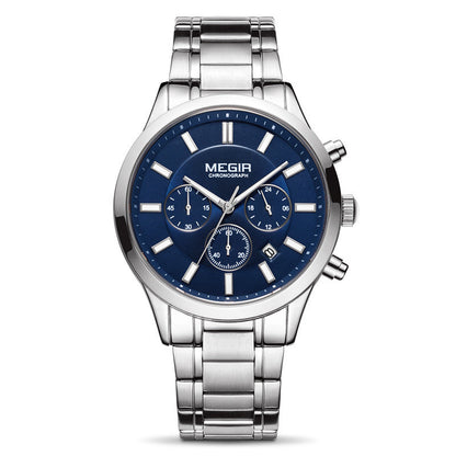 Montre Chronographe Sport En Acier Inoxydable Pour Hommes