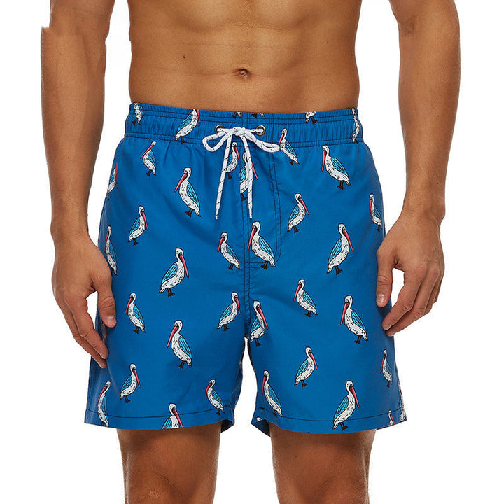 Beach Shorts Hommes Five-point bleu Trunks