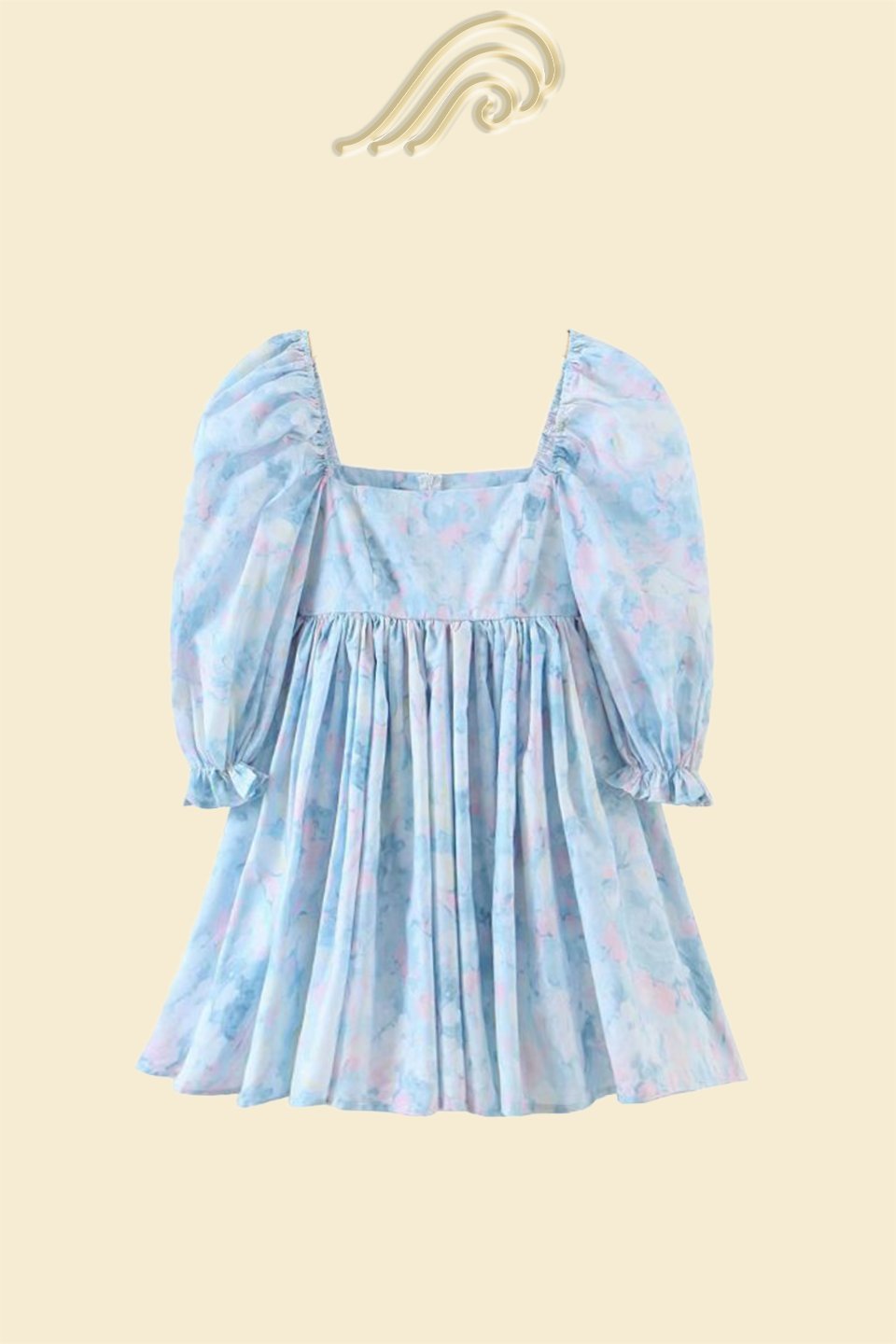 Mila Mini robe de poupée imprimée avec volants