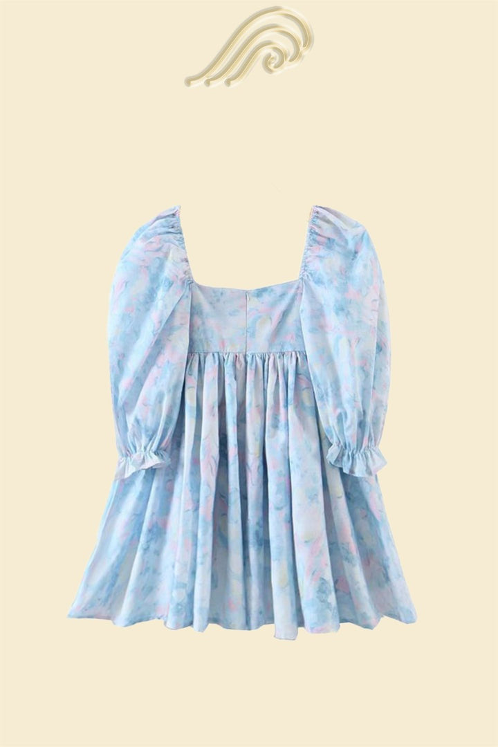 Mila Mini robe de poupée imprimée avec volants