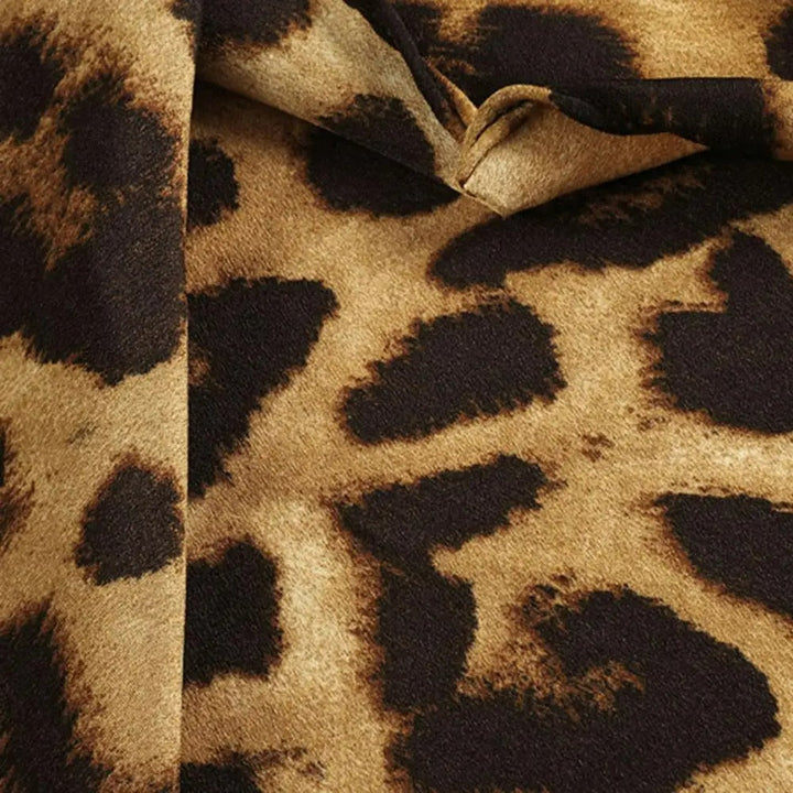 HARPER - Robe décolleté en V avec motif animalier