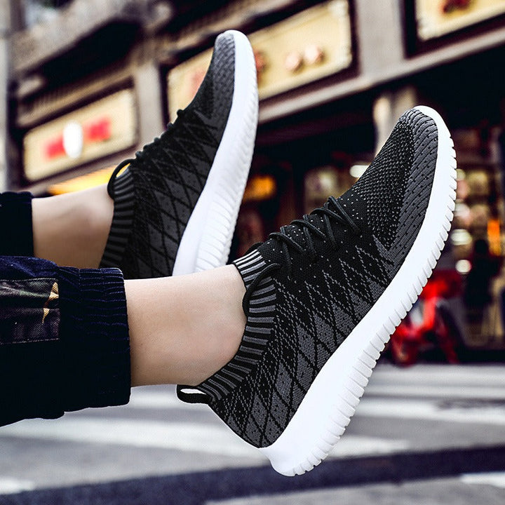Chaussures de sport pour hommes en tissu respirant antidérapant noir - Kairo