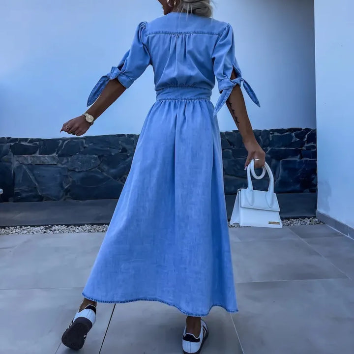 Michelle - Robe en denim pour différentes occasions