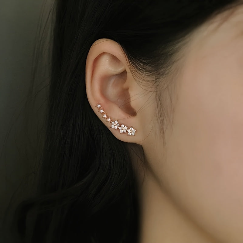 Boucles D Oreilles, Argent Or Rose Collection Édition Limitée Pour Tous Les Styles