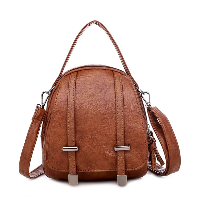 Sac à bandoulière pour femme en cuir compact de style vintage - Miranda