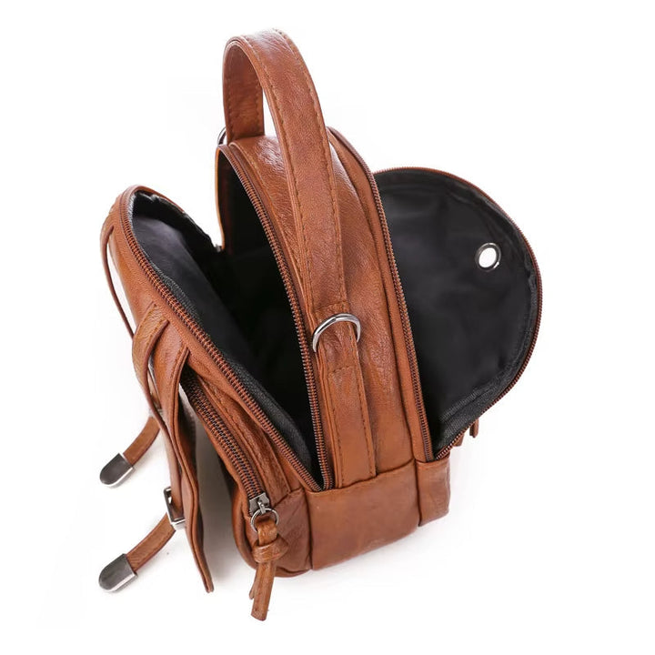 Sac à bandoulière pour femme en cuir compact de style vintage - Miranda