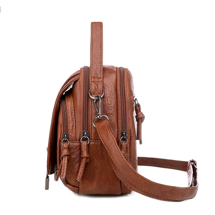 Sac à bandoulière pour femme en cuir compact de style vintage - Miranda