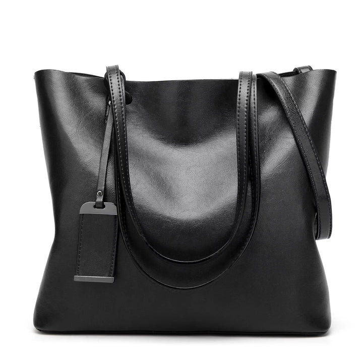 Sac à bandoulière rétro pour femme en cuir lisse bordeaux - Elea
