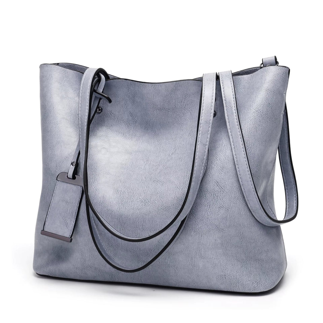 Sac à bandoulière rétro pour femme en cuir lisse bordeaux - Elea