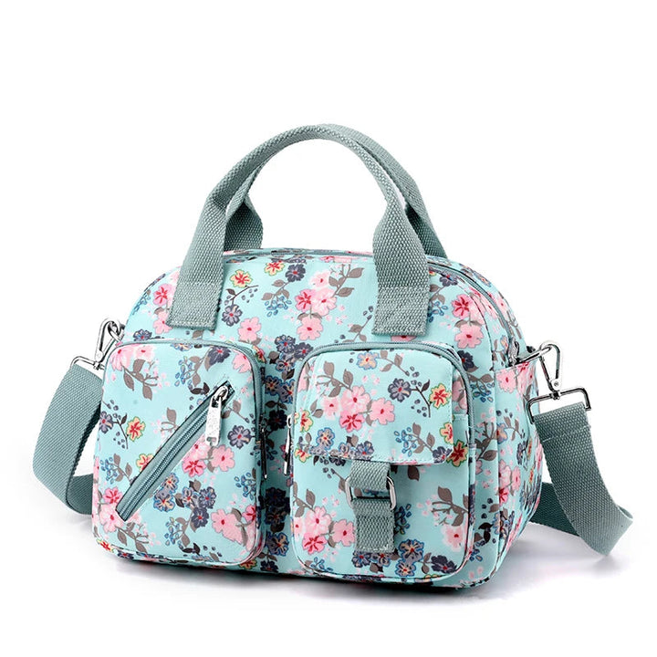Sac à bandoulière pour femmes à poches multiples imprimé floral - Elora