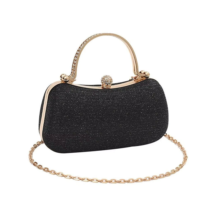 Sac de soirée pour femme avec détails brillants et poignée ornée de bijoux - Dhalia