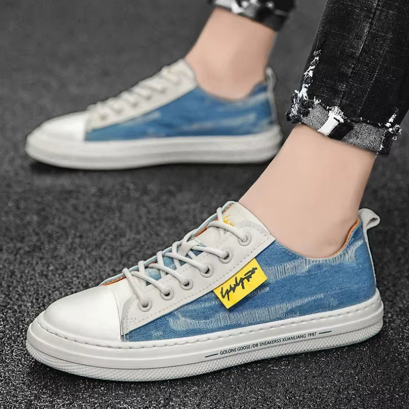 Baskets en denim résistantes pour hommes, style décontracté - Bruno