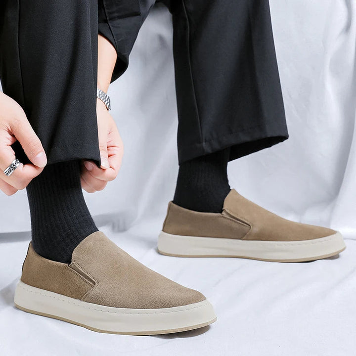 Mocassins en daim haut de gamme pour hommes, sans lacets - Rodrigo