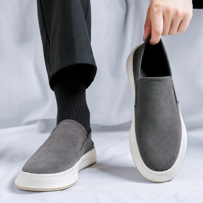 Mocassins en daim haut de gamme pour hommes, sans lacets - Rodrigo