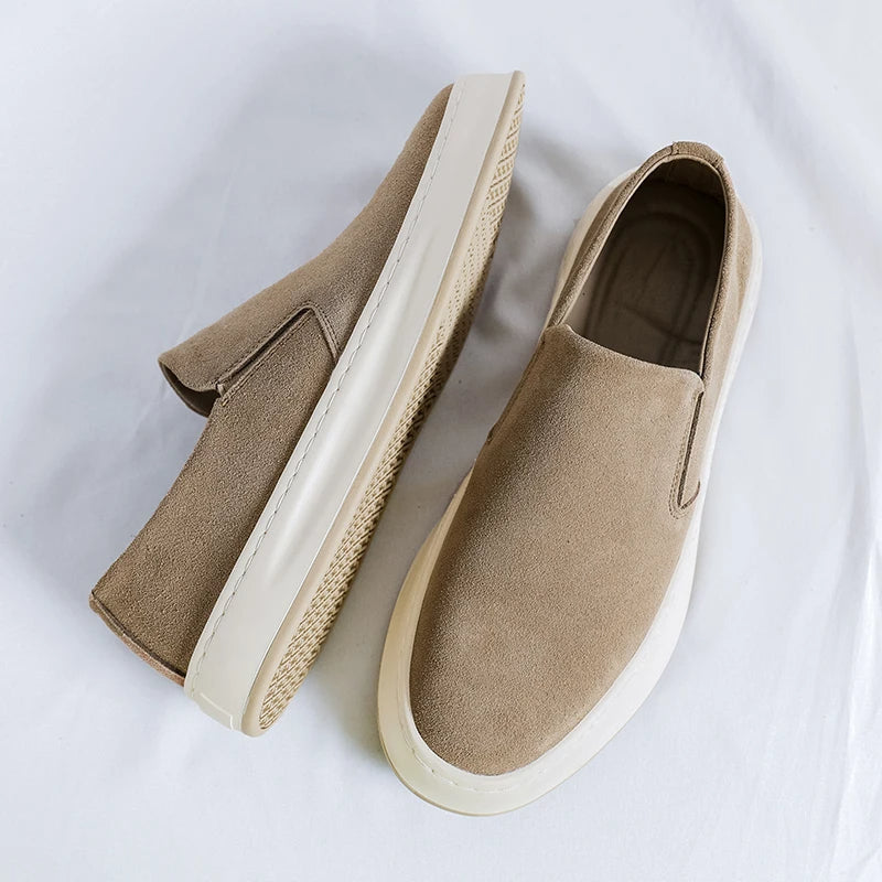 Mocassins en daim haut de gamme pour hommes, sans lacets - Rodrigo