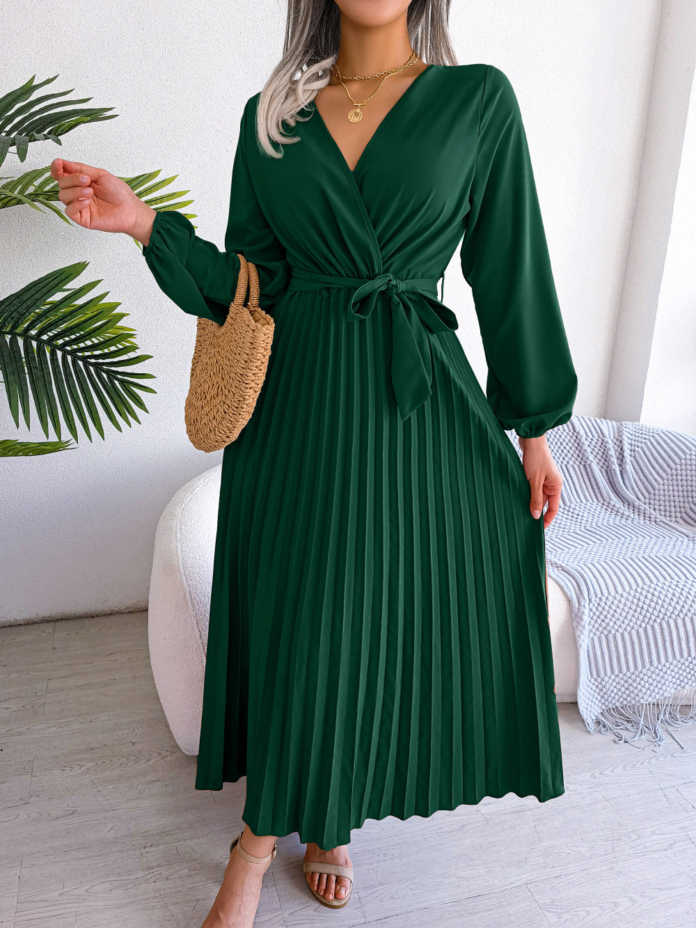 Robe Sophia avec décolleté en V