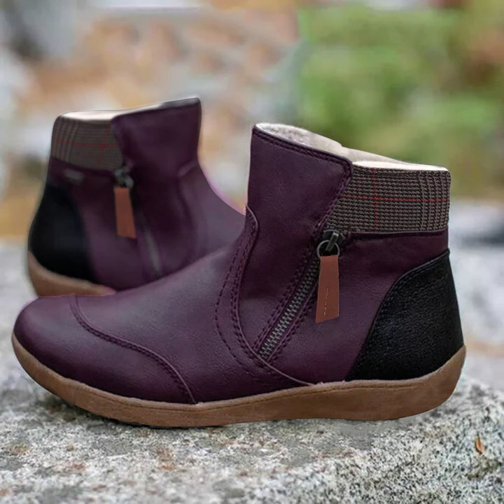 UNICE - Bottes orthopédiques pour femmes avec double fermeture à glissière