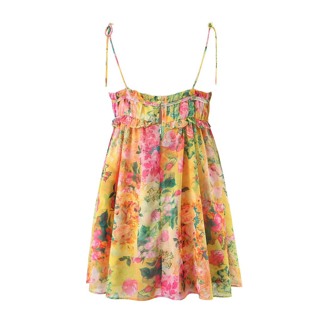 Felicity - Robe camisole fluide à imprimé floral aquarelle