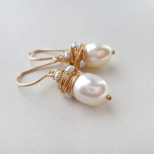 Boucles Perles Fil D'Or Edition Limitee