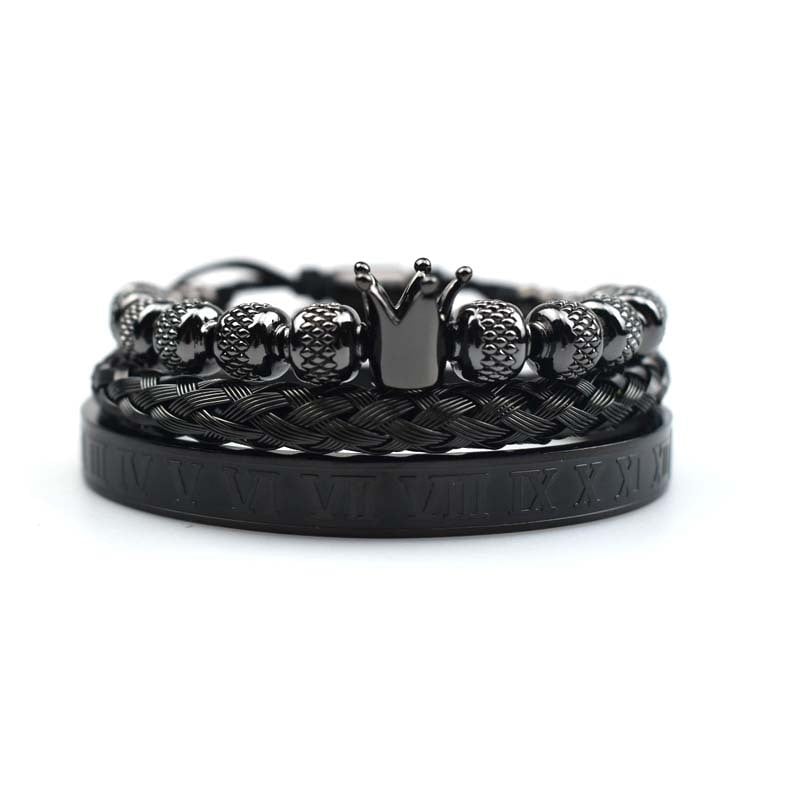 Bracelet homme Couronne impériale style romain - Magnus
