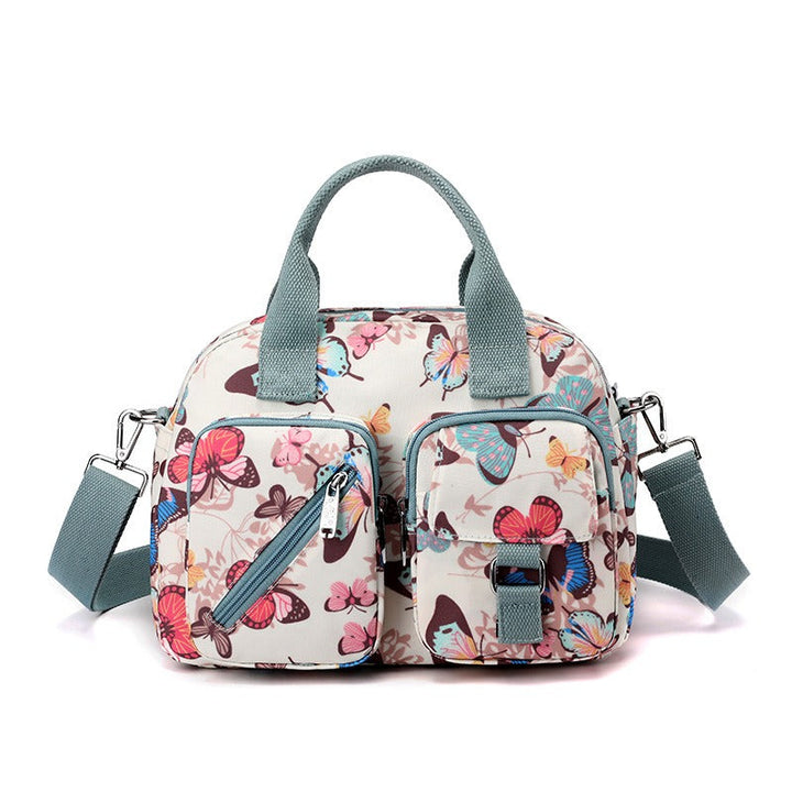 Sac à bandoulière pour femmes à poches multiples imprimé floral - Elora