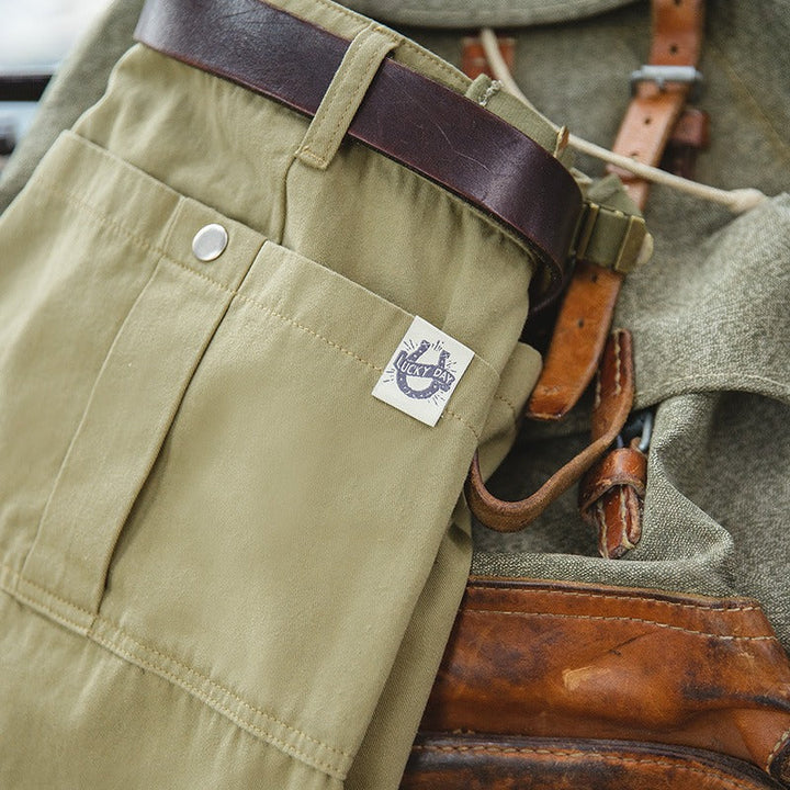 Short homme en coton avec poches cargo - Damien