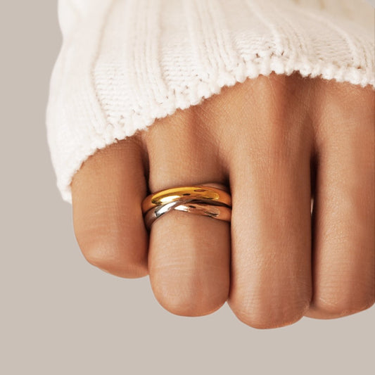 Bague Elena à trois tons