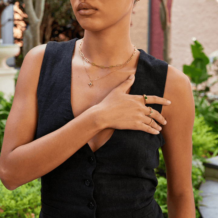 Bague en or et émeraude Ember