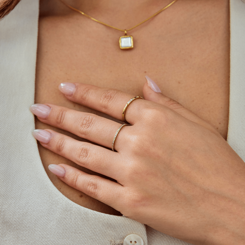 Bague d'éternité en cristal