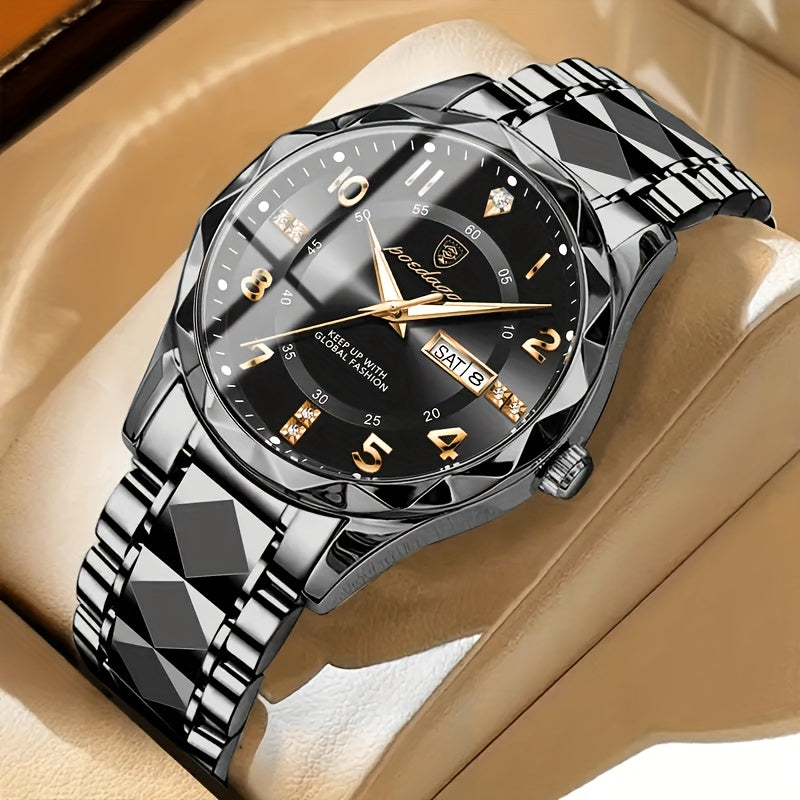 Montre Analogique Classique Avec Bracelet En Métal Élégant Cadran Simple Et Design Intemporel