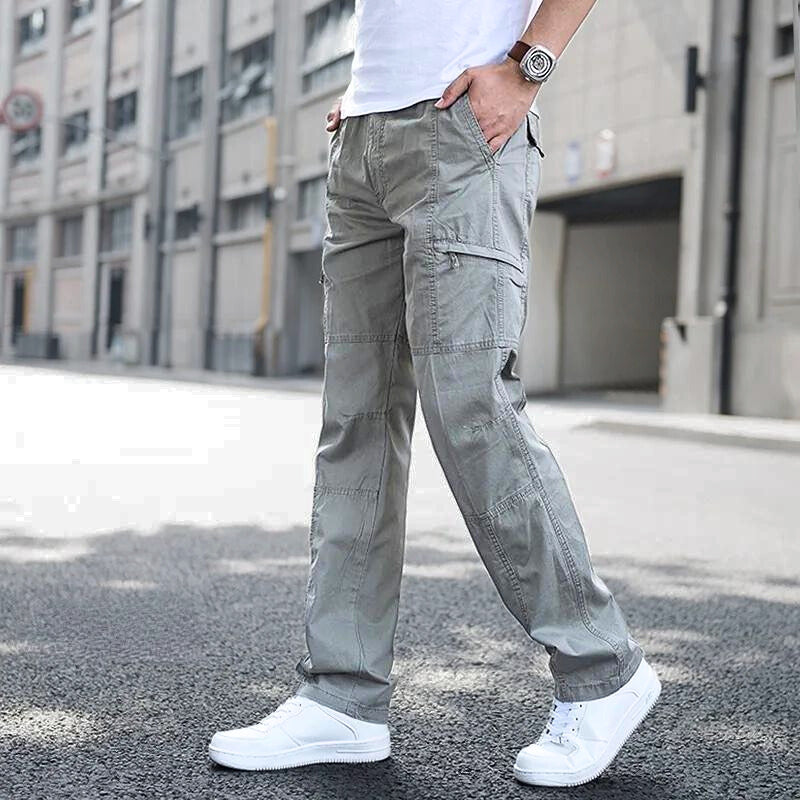 Pantalon cargo en coton pour hommes