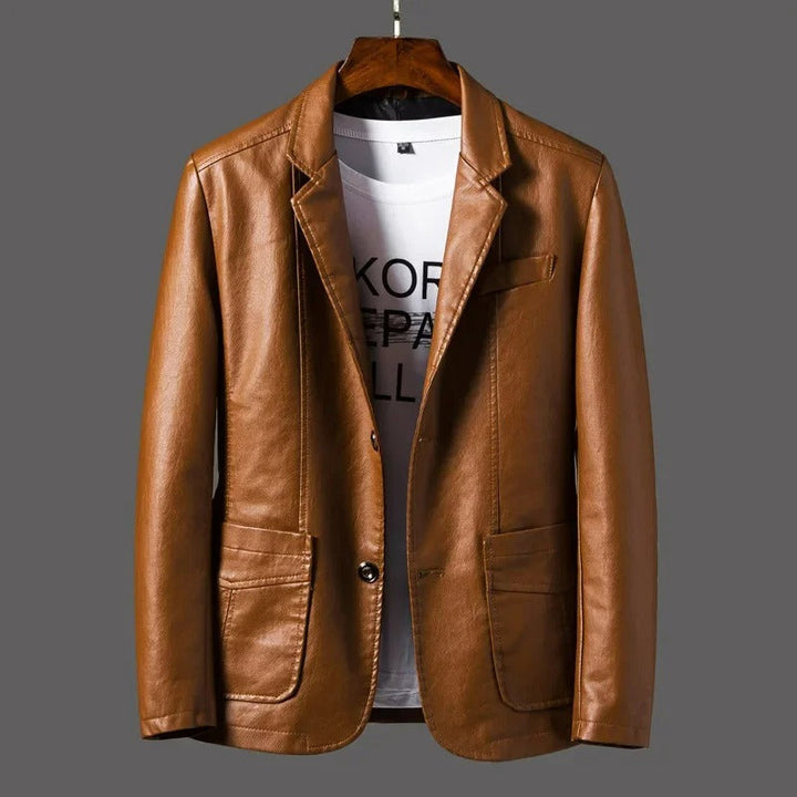 Rodo - Veste en cuir classique pour hommes