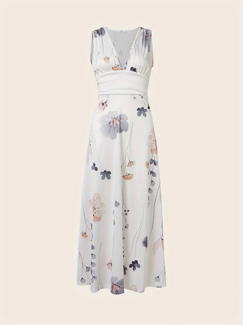 Cassandra - Robe longue à imprimé floral