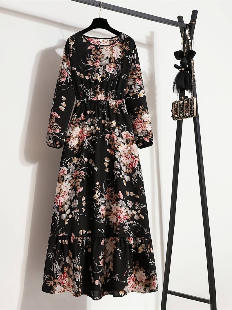 Abella - Robe longue à imprimé floral bohème