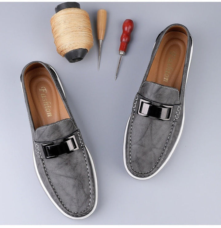 Mocassins élégants en cuir marron pour hommes Style britannique - Weston
