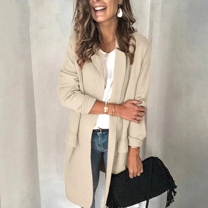 Bona - Gilet blazer long et élégant