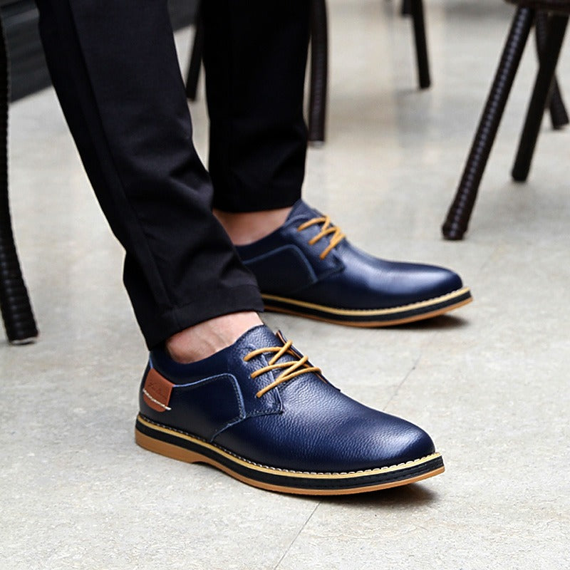 Chaussures Oxford en cuir de haute qualité pour hommes, disponibles en différentes couleurs