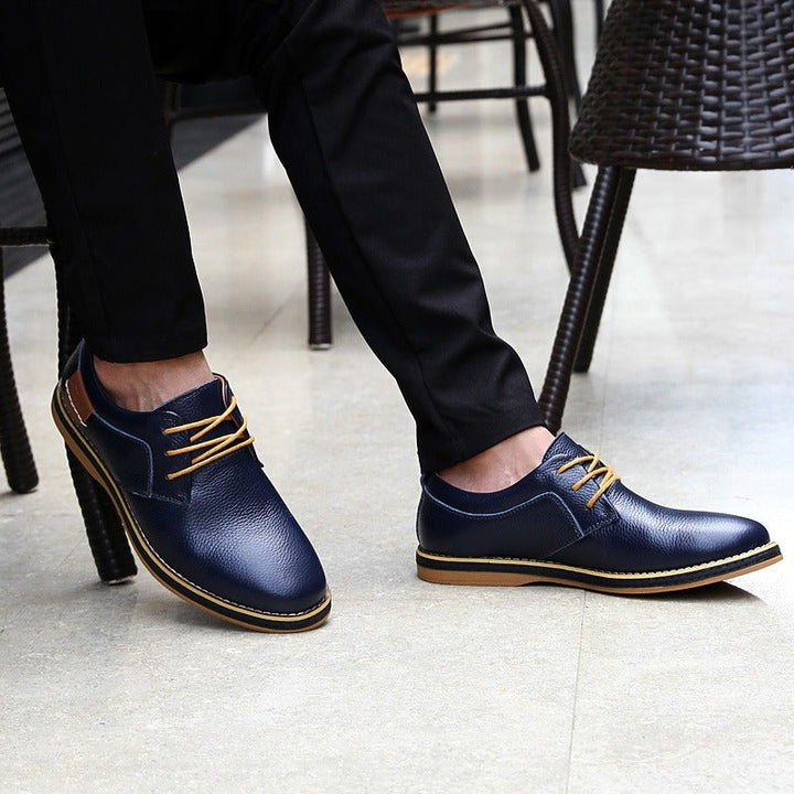 Chaussures Oxford en cuir de haute qualité pour hommes, disponibles en différentes couleurs