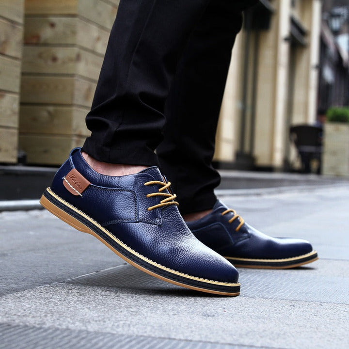 Chaussures Oxford en cuir de haute qualité pour hommes, disponibles en différentes couleurs