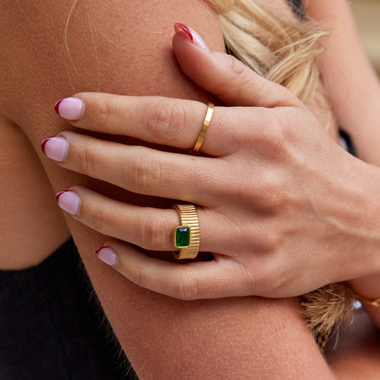 Bague Giana en or et émeraude