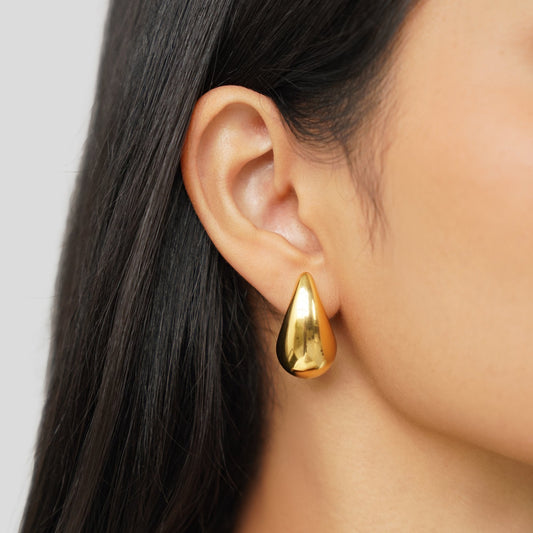 Boucles d'oreilles pendantes en or Ame - Ondina