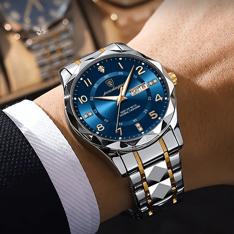 Montre Analogique Classique Avec Bracelet En Métal Élégant Cadran Simple Et Design Intemporel