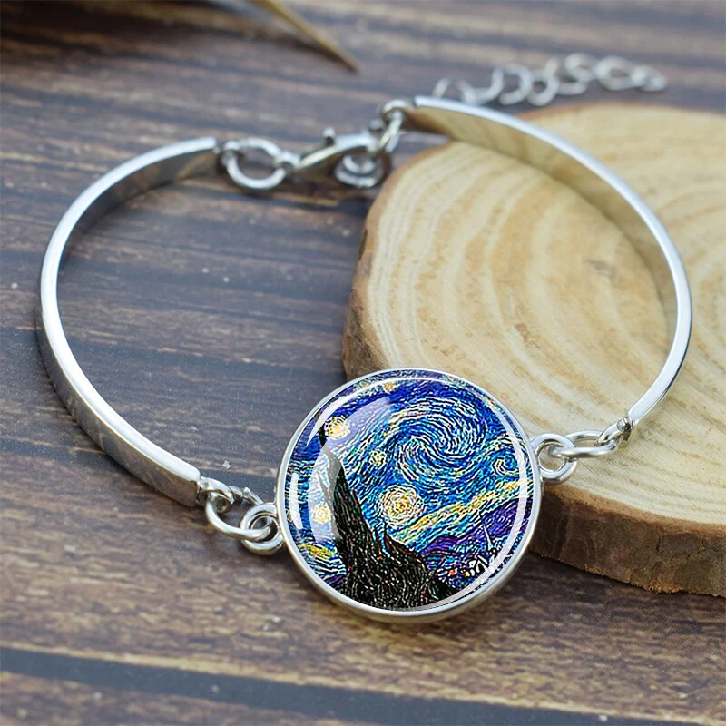 Bracelet artistique avec pendentif Nuit étoilée - Mirella