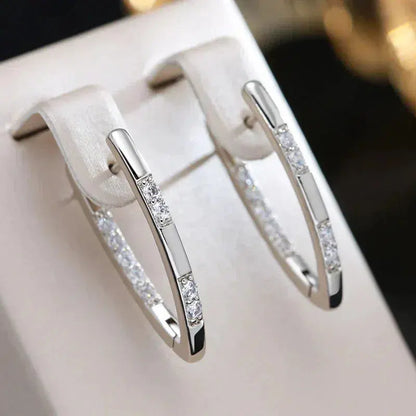 Boucles d Oreilles Argent Sterling Zircone Cubique Édition Limitée Exclusivité
