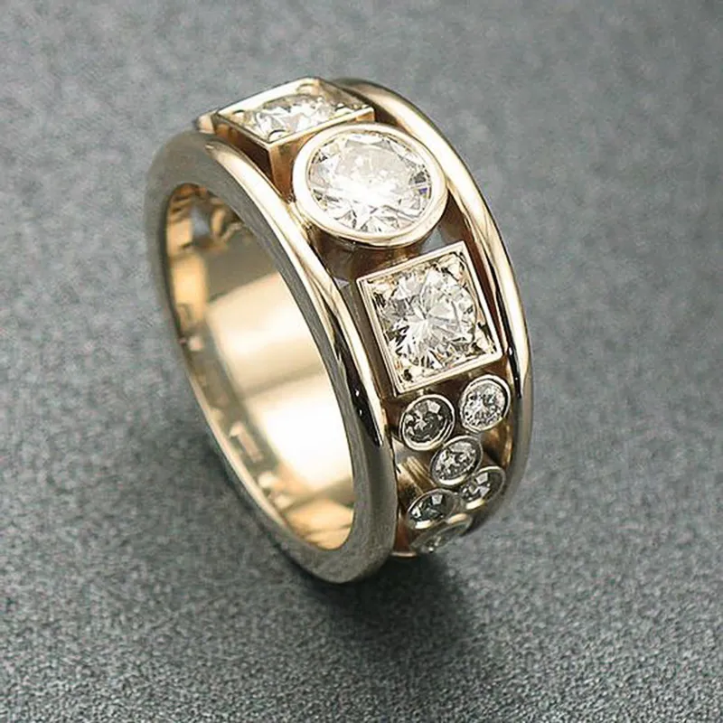 Bague en Zirkonia Vintage Or