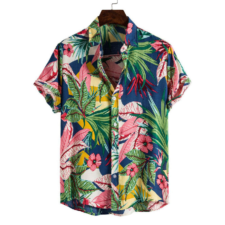 Chemise de vacances exotique pour hommes avec impression