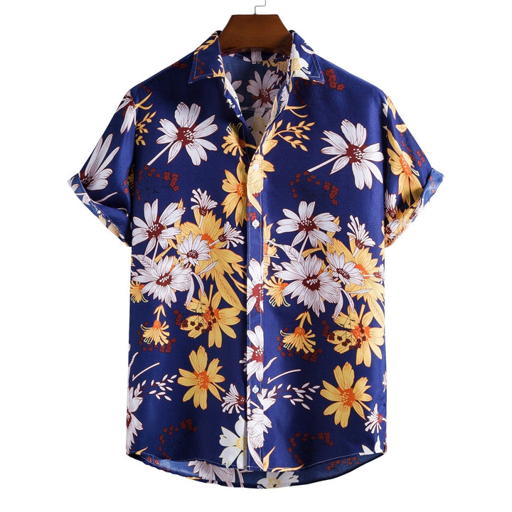 Chemise tropicale à manches courtes pour hommes pour toutes les vacances