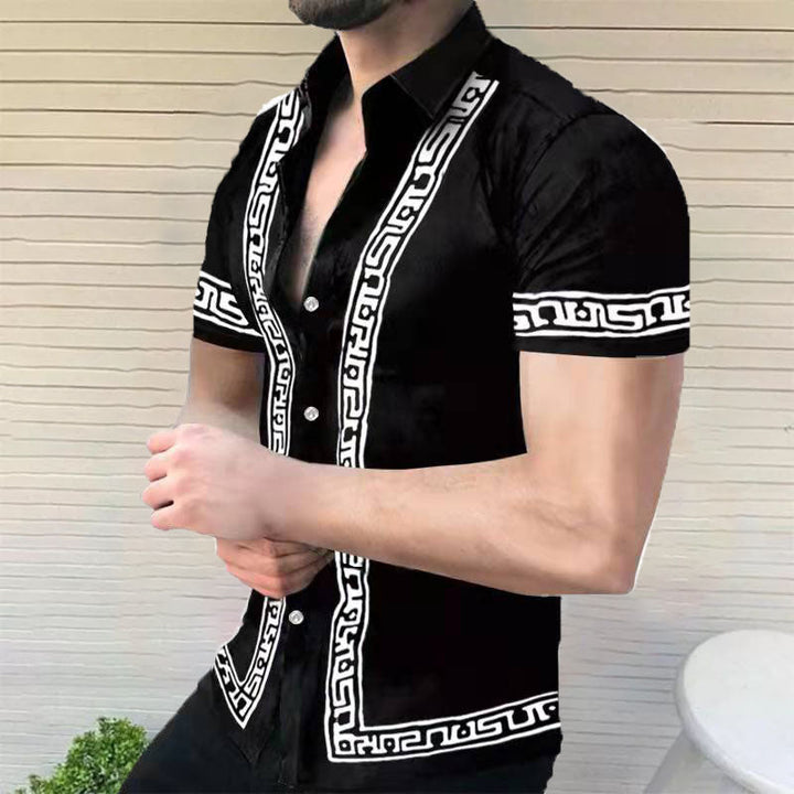 Chemise de plage élégante et décontractée pour hommes au design hawaïen