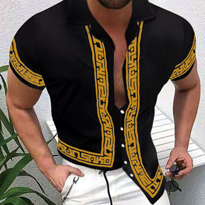 Chemise de plage hawaïenne pour homme avec motif à fleurs