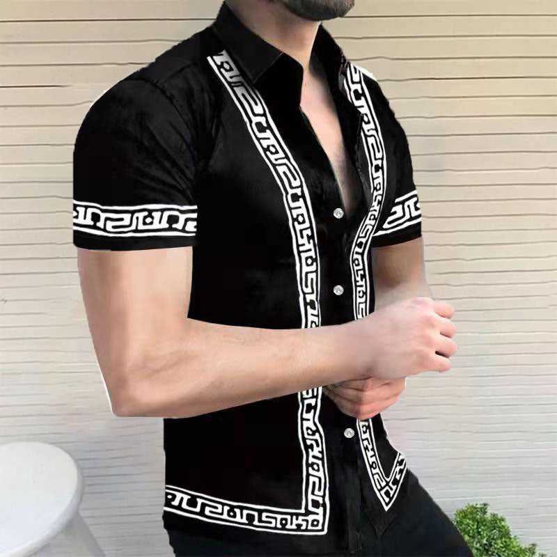 Chemise de plage élégante et décontractée pour hommes au design hawaïen